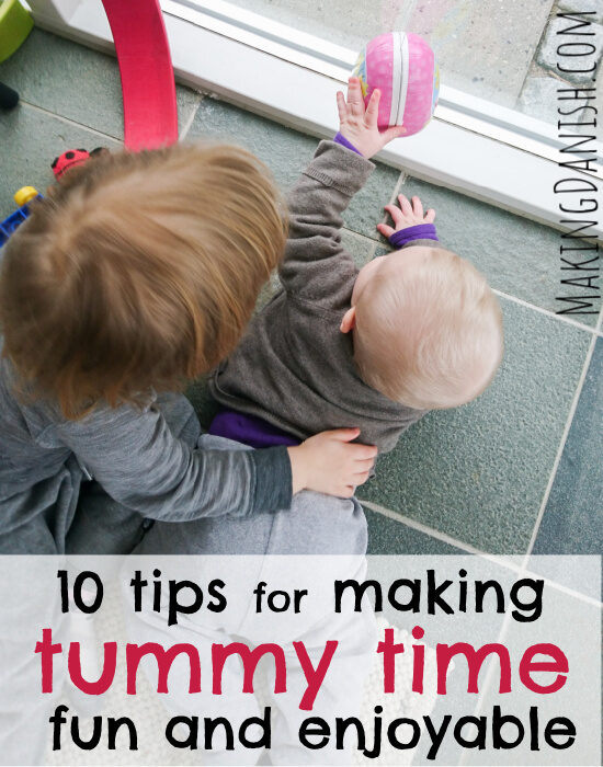 baby and sibling tummy time fun